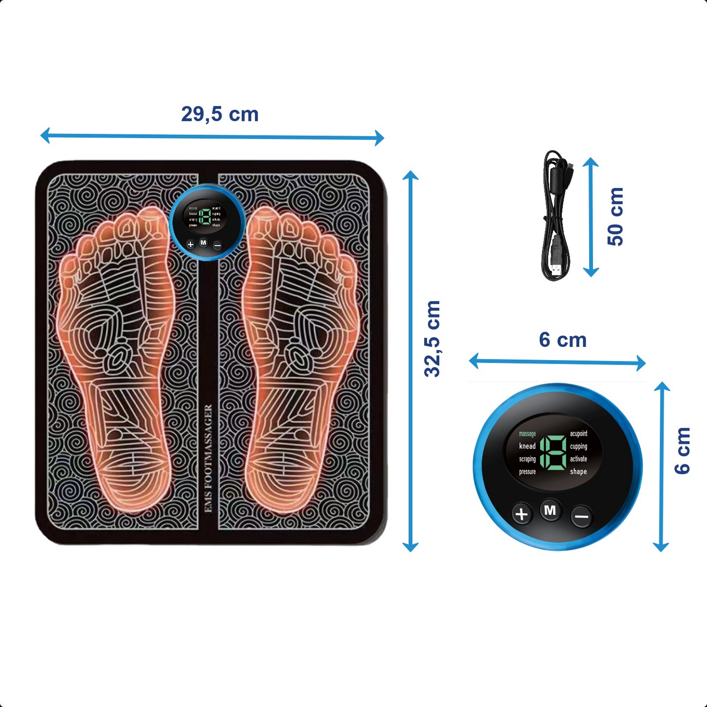 EMS Voetmassage Apparaat (19 standen)