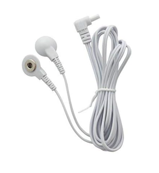 TENS/EMS Elektrodekabel 3.5mm-Knoopsluiting Set van 2