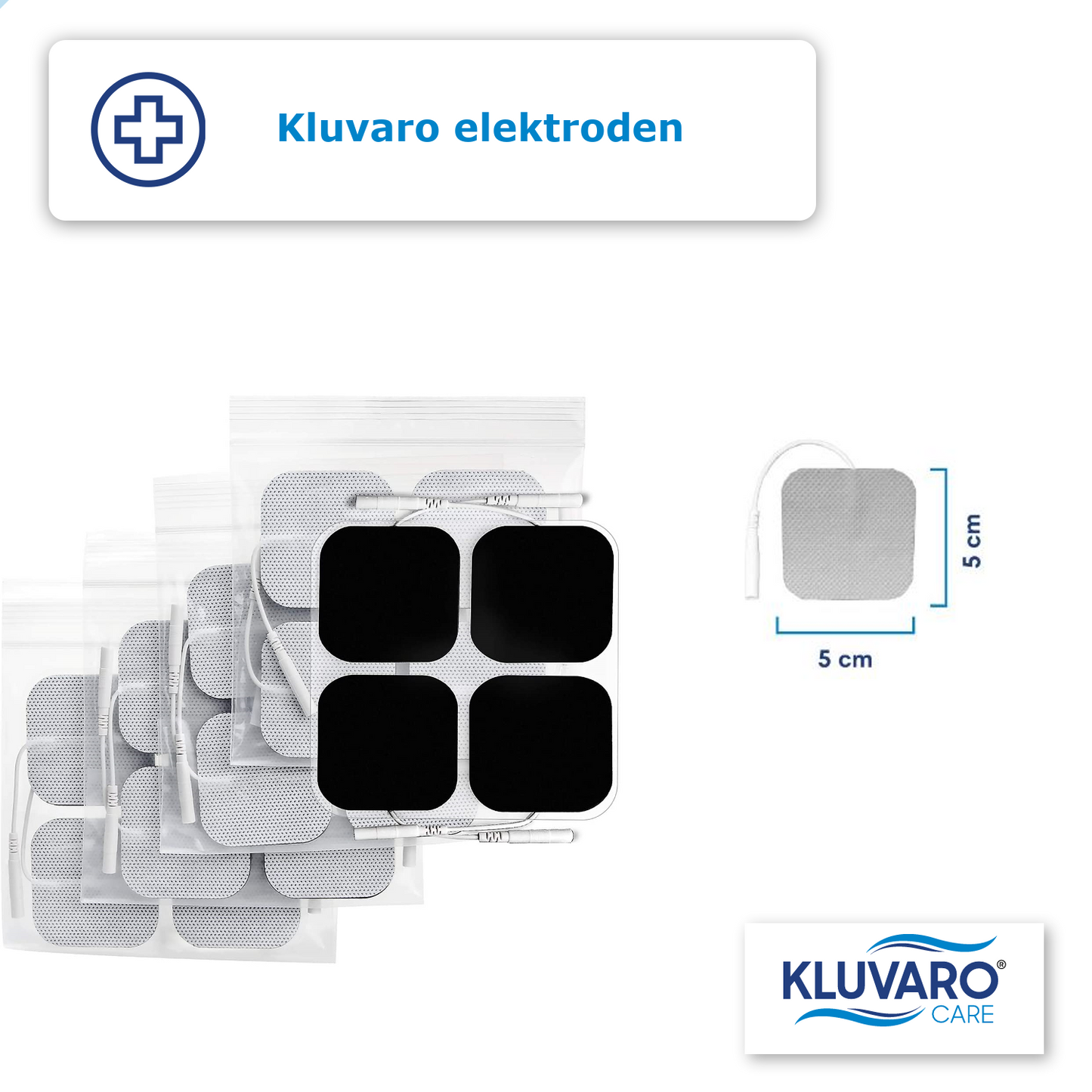 TENS/EMS Elektroden 2mm-Pinsluiting 20 stuks