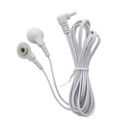 TENS/EMS Elektrodekabel 3.5mm-Knoopsluiting Set van 2