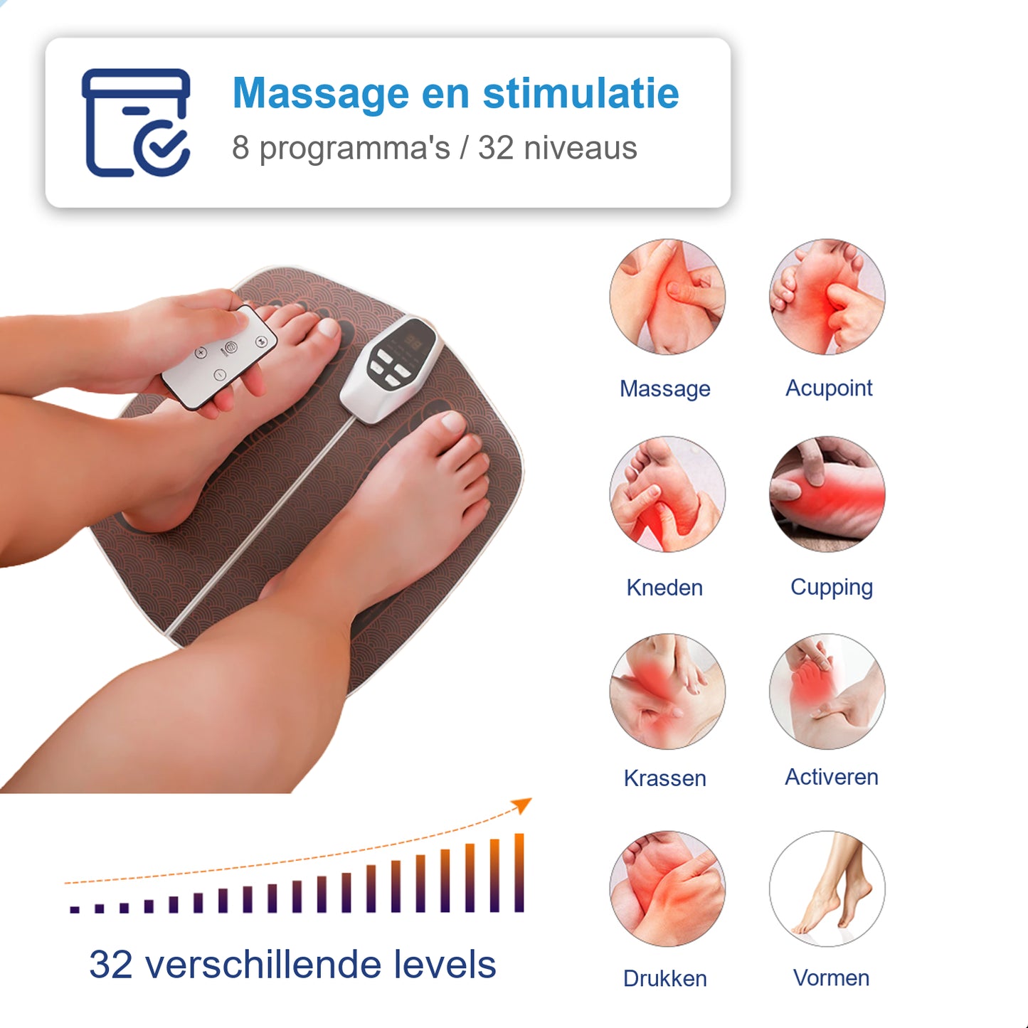 EMS Voetmassage Apparaat (32 standen)