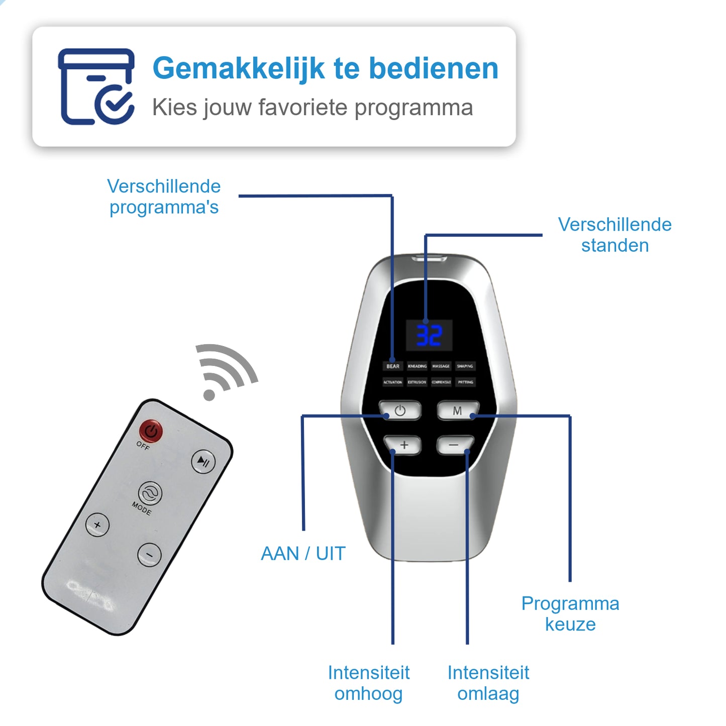 EMS Voetmassage Apparaat (32 standen)